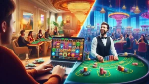 Difference Between Online and Live Casino