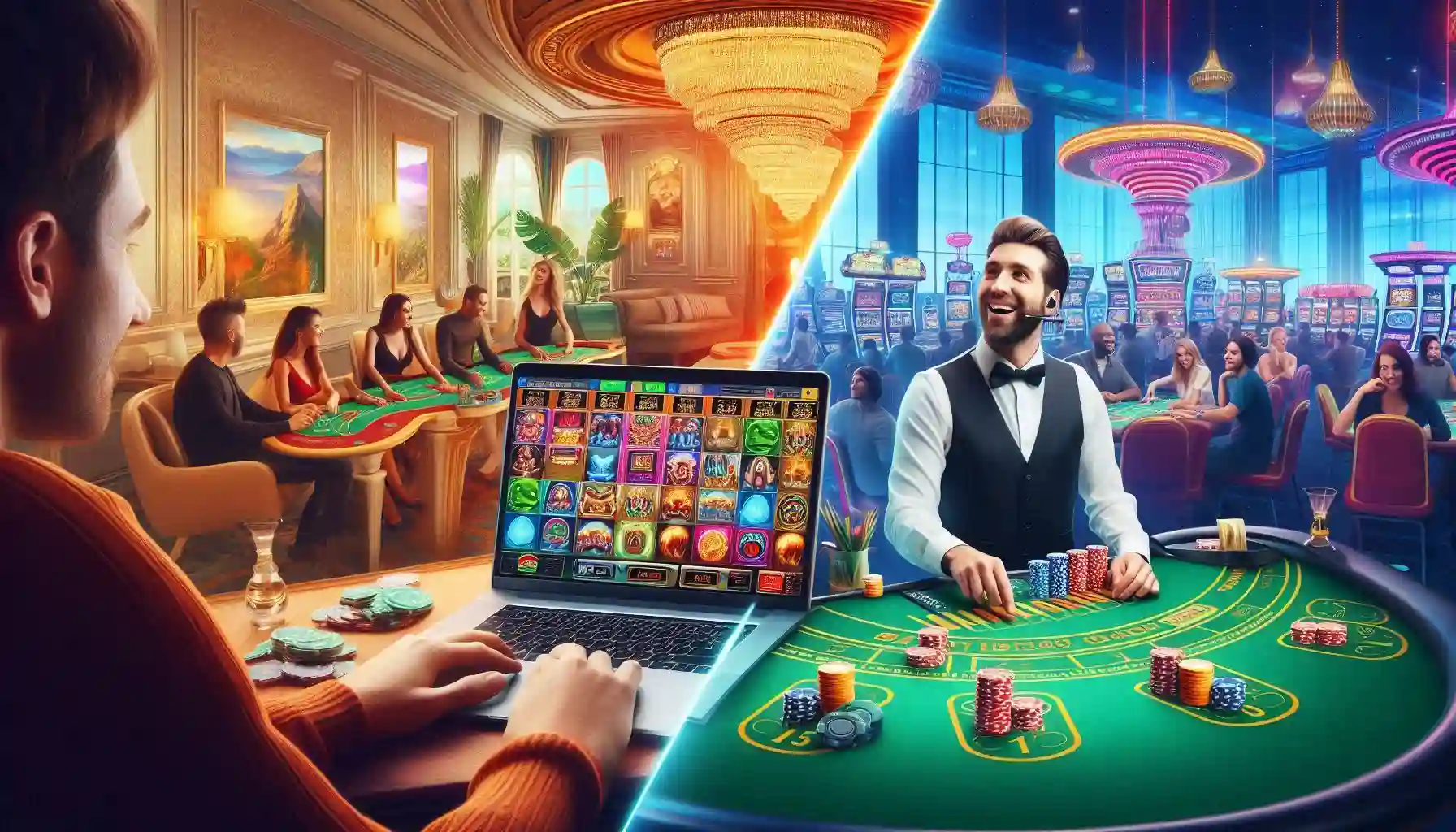 Difference Between Online and Live Casino